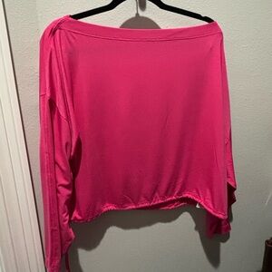 NWT Athleta pink cool down top